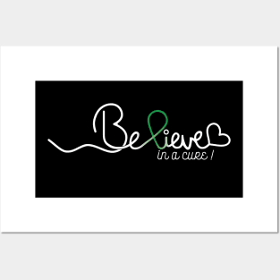 Believe- Adrenal Cancer Gifts Adrenal Cancer Awareness Posters and Art